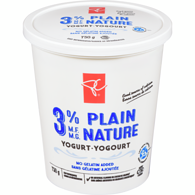 PC Plain 3% M.F. Yogurt 750 g