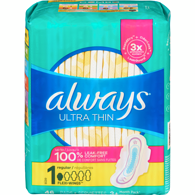 Always Ultra Thin Regular Pads with Flex Wing 46 ea