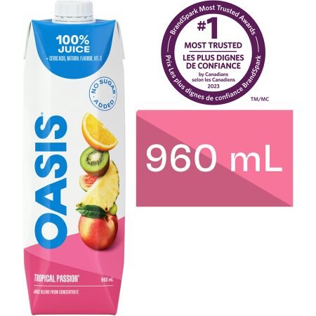OASIS Tropical Passion Fruit Juice 960 ml
